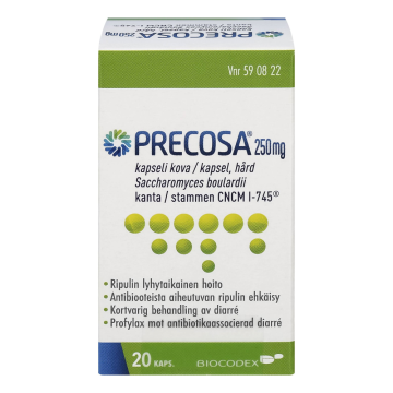 PRECOSA kapseli, kova 250 mg 20 kpl