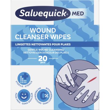 SalvequickMED Wound Cleanser Wipes 20 kpl