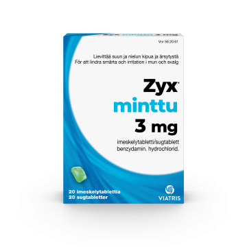 ZYX MINTTU imeskelytabletti 3 mg 20 fol