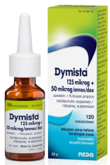 DYMISTA nenäsumute, suspensio 125/50 mikrog/annos OTC 120 annosta