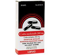 CARBO MEDICINALIS 200 mg kaps, kova 30 fol