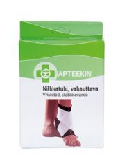 Apteekki nilkkatuki vakauttava XXL musta-valkoinen X1 kpl